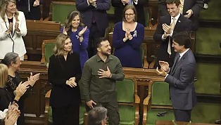 Justin Trudeau promete a Zelenski una gran inversión en armamento para apoyar a Ucrania